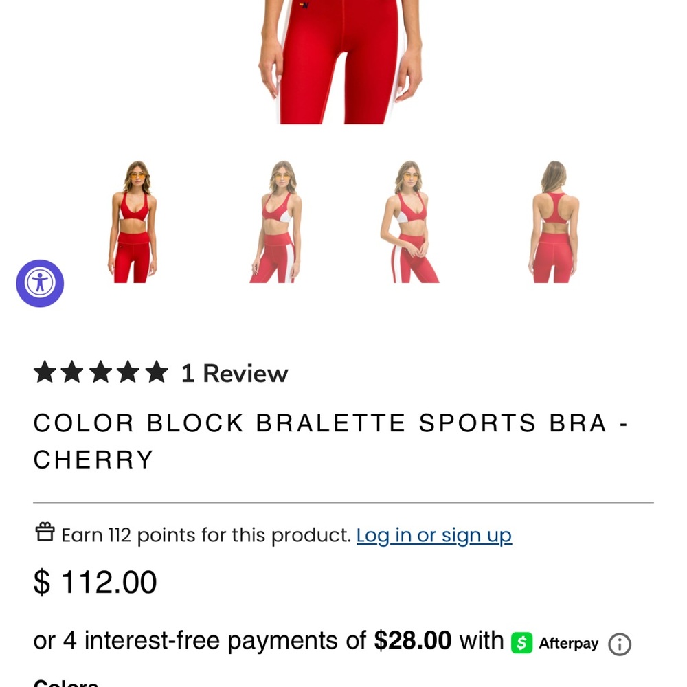 Aviator Nation small red sports bra - Picture 5 of 5
